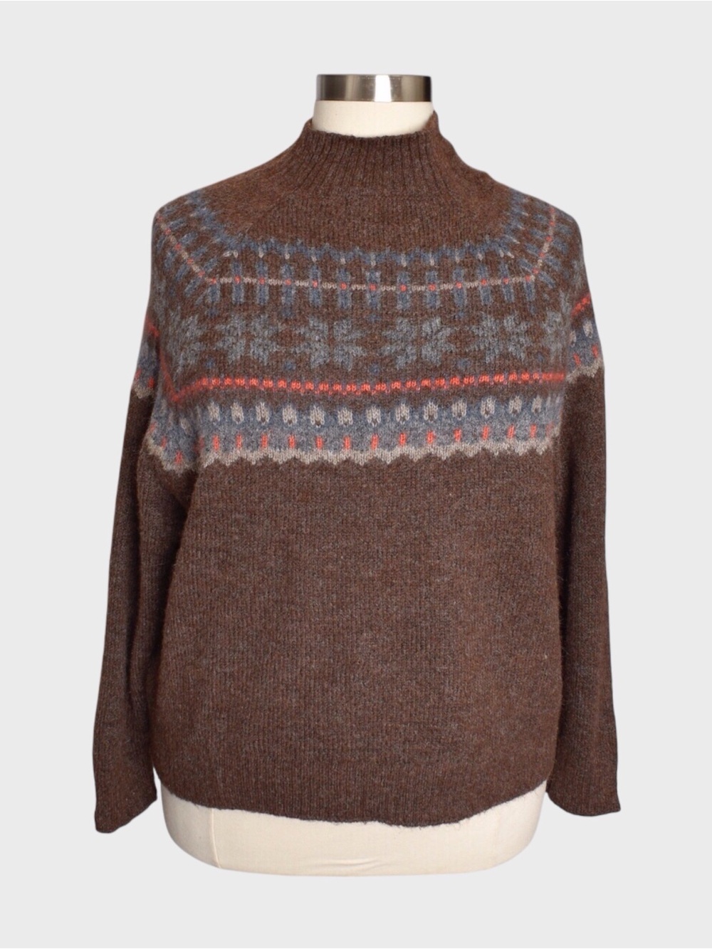 Old Navy Fair Isle Mock Neck Sweater
